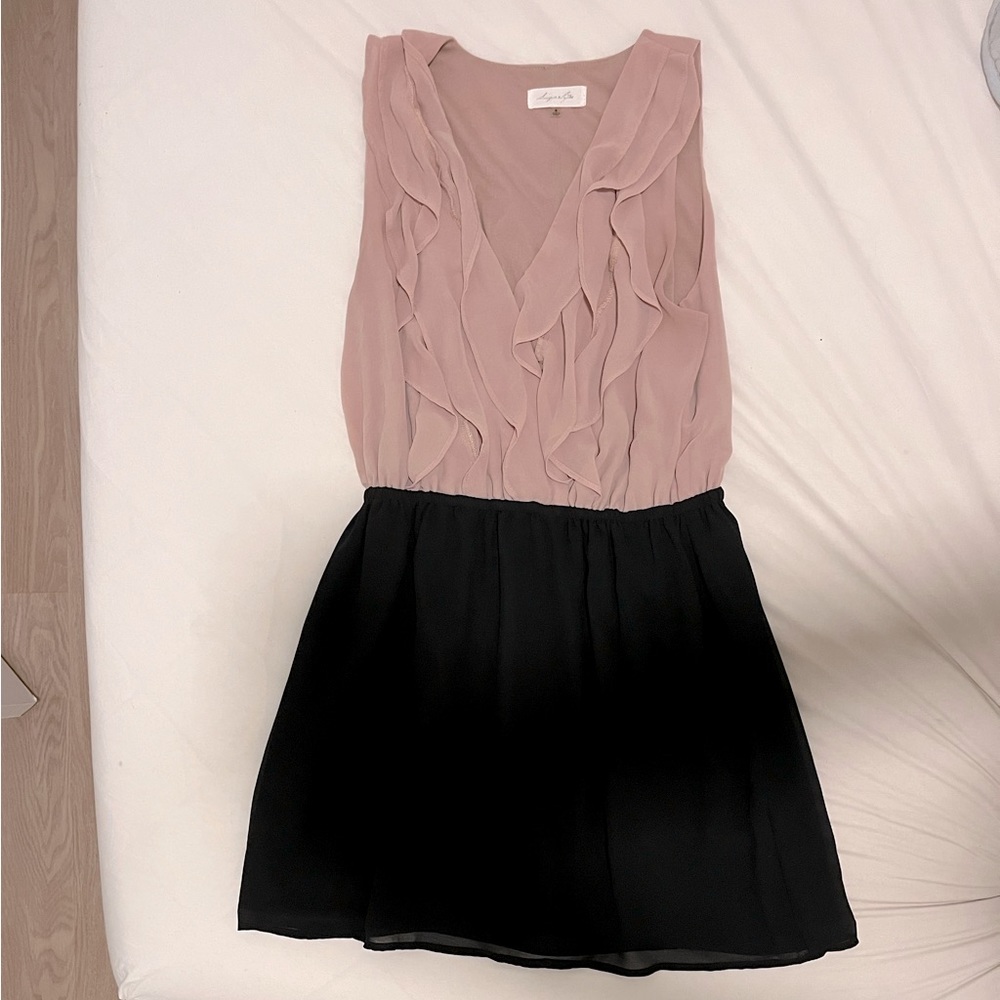 Sugarlips Two Toned Pink and Navy Dress